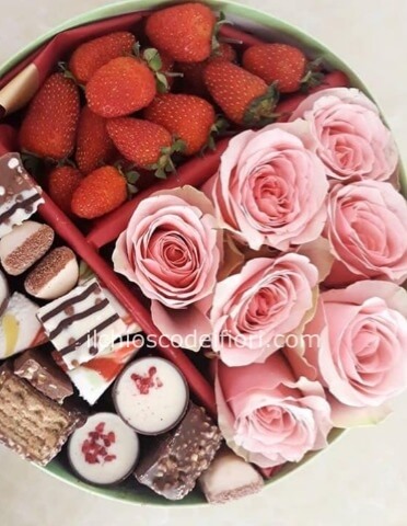FLOWERS BOX FIORI,ROSE,DOLCI