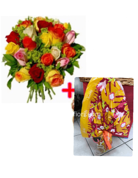 BOUQUET DELIZIOSA +UOVA DI PASQUA COMMERCIALE
