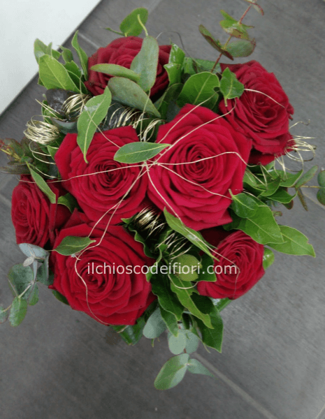 Speciale laurea bouquet con rose rosse