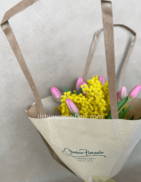 Bouquet bag tulipani