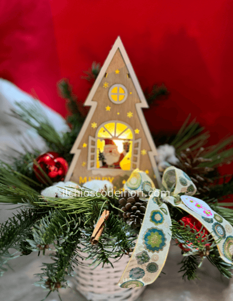 Compo cesto led albero