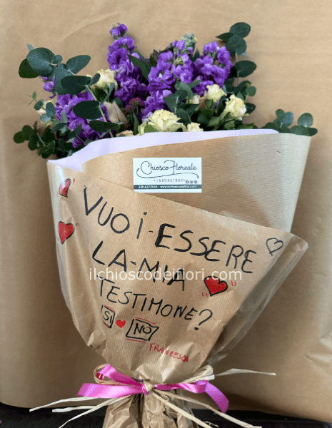 Bouquet con frase 