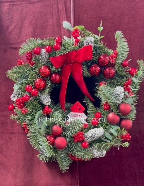 Dietro porta rosso cm 25