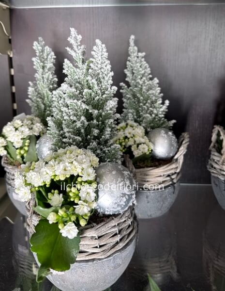 Cestino terracotta vimini