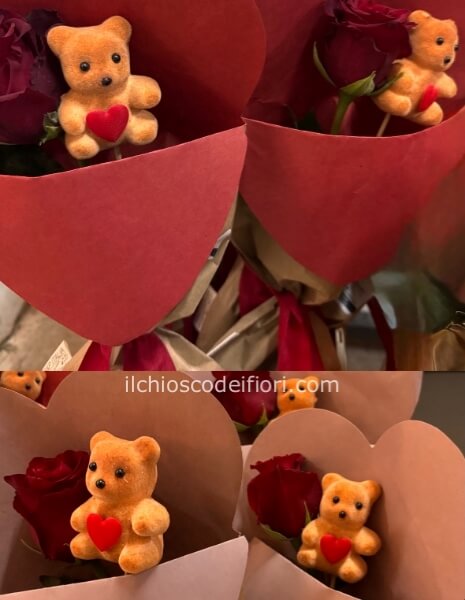 Rosa rossa carta kraft