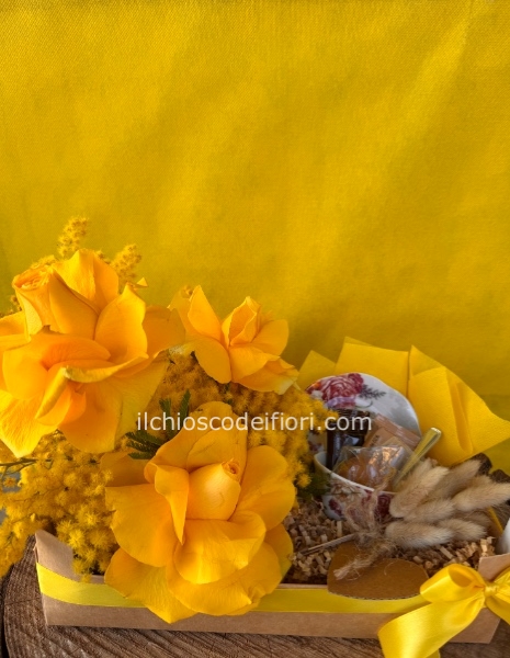 Cassetta tazza /fiori