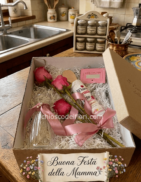 Box festa della mamma rosa
